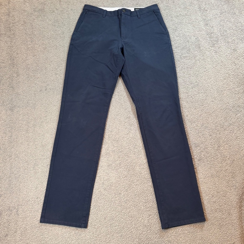 Bonobos Mens Slim Fit Chinos Navy Blue Stretch Pants 34x34 BPT10629S-0001B